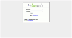 Desktop Screenshot of geekseek.bluefolder.com