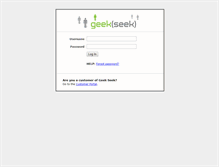 Tablet Screenshot of geekseek.bluefolder.com