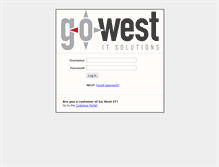 Tablet Screenshot of gowest.bluefolder.com