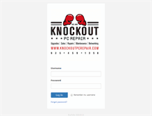 Tablet Screenshot of knockoutpcrepair.bluefolder.com